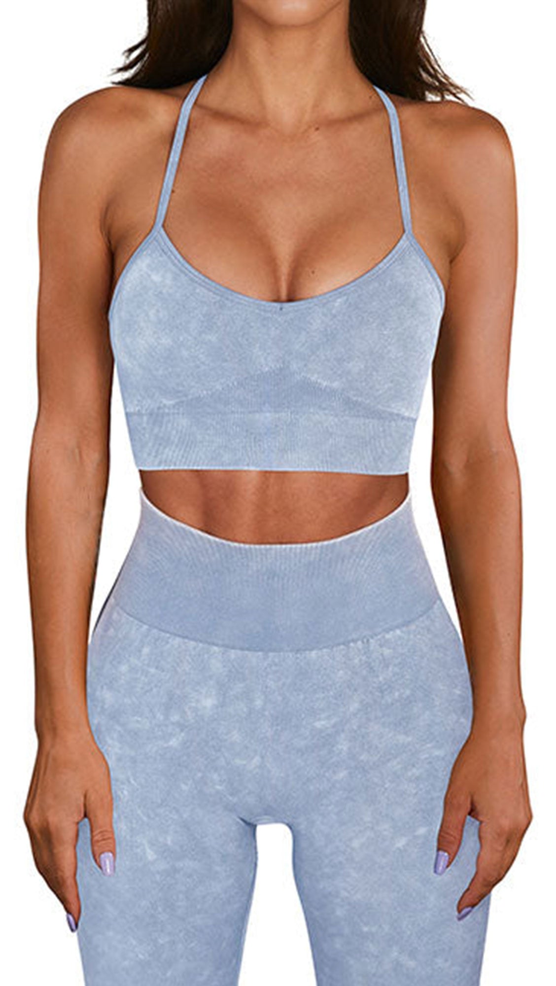 Wholesale Sport Suit Women Fitness Clothing activity set 2 Pcs Sports Suits Seamless Yoga Set seamless Bra And Panty