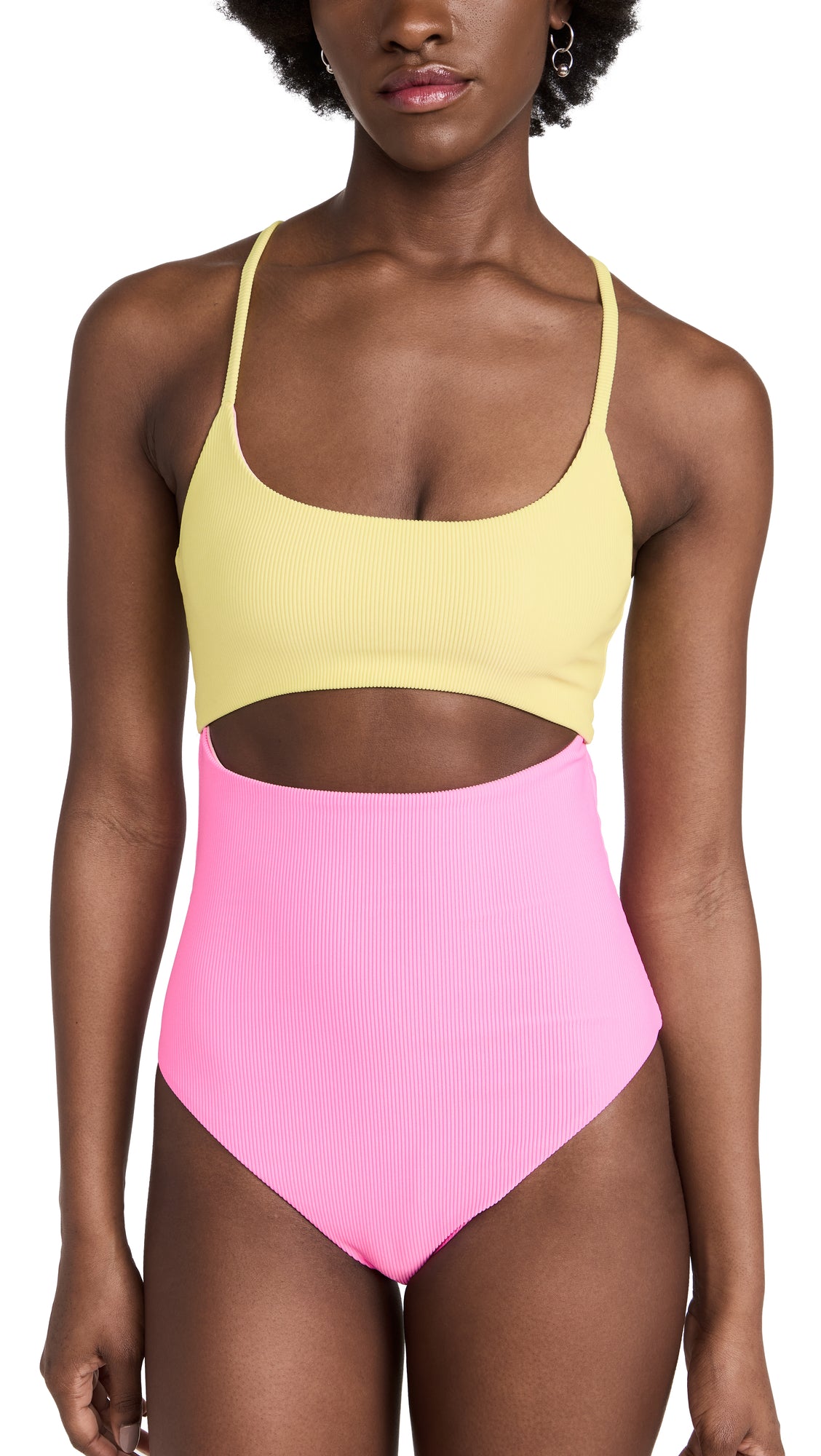 Designer Summer Ladies Beach Wear Women's Colorblocked One-Piece Swimsuit