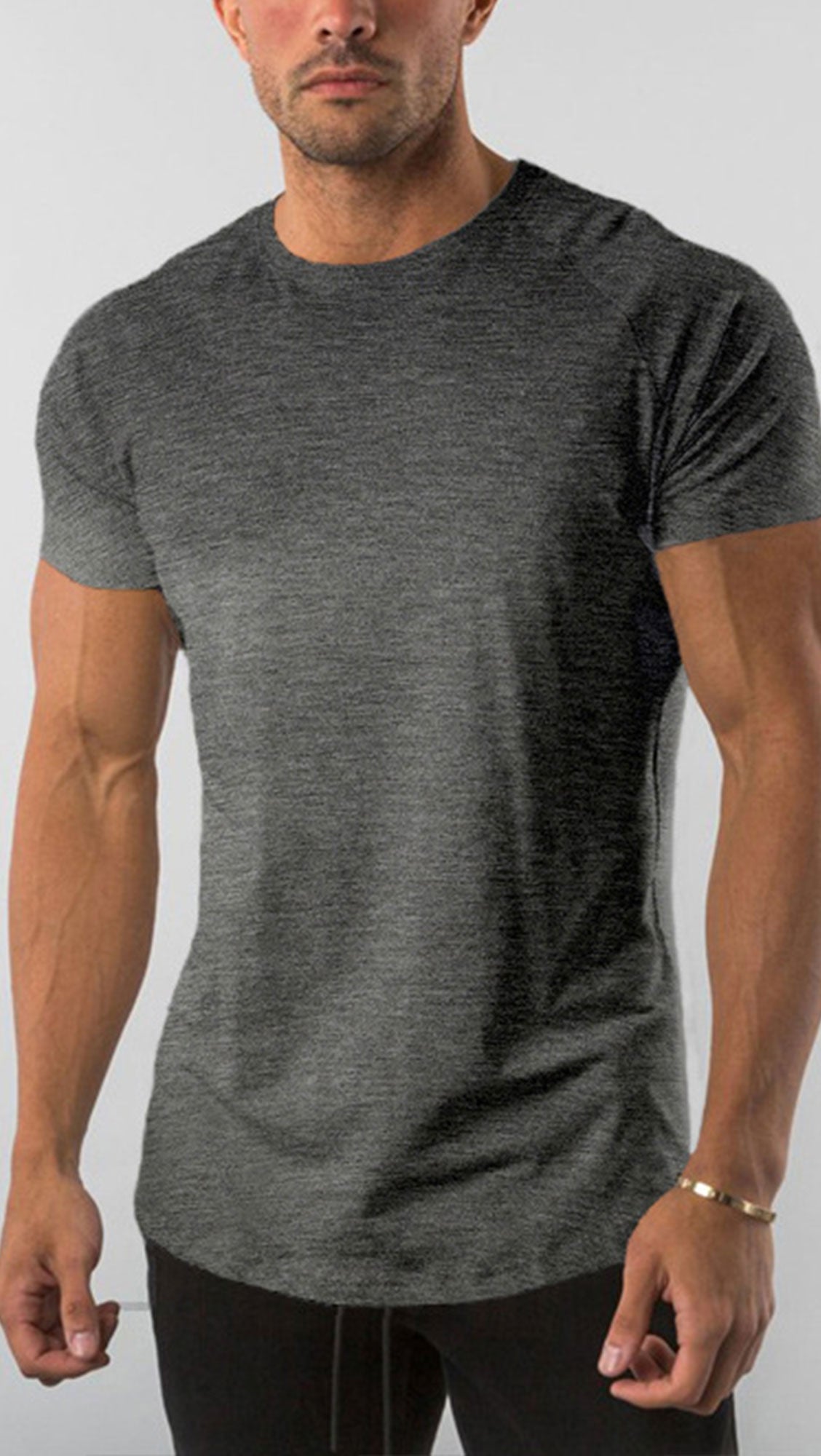 Soft Plus Size T-shirts 250gsm 100% Cotton Short Sleeve Blank T Shirt for Men