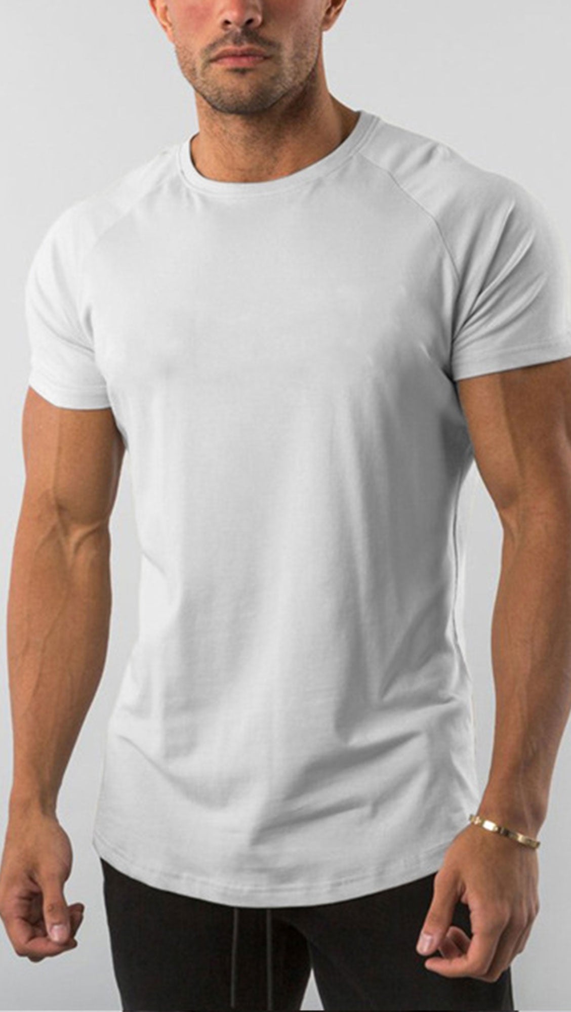 Soft Plus Size T-shirts 250gsm 100% Cotton Short Sleeve Blank T Shirt for Men