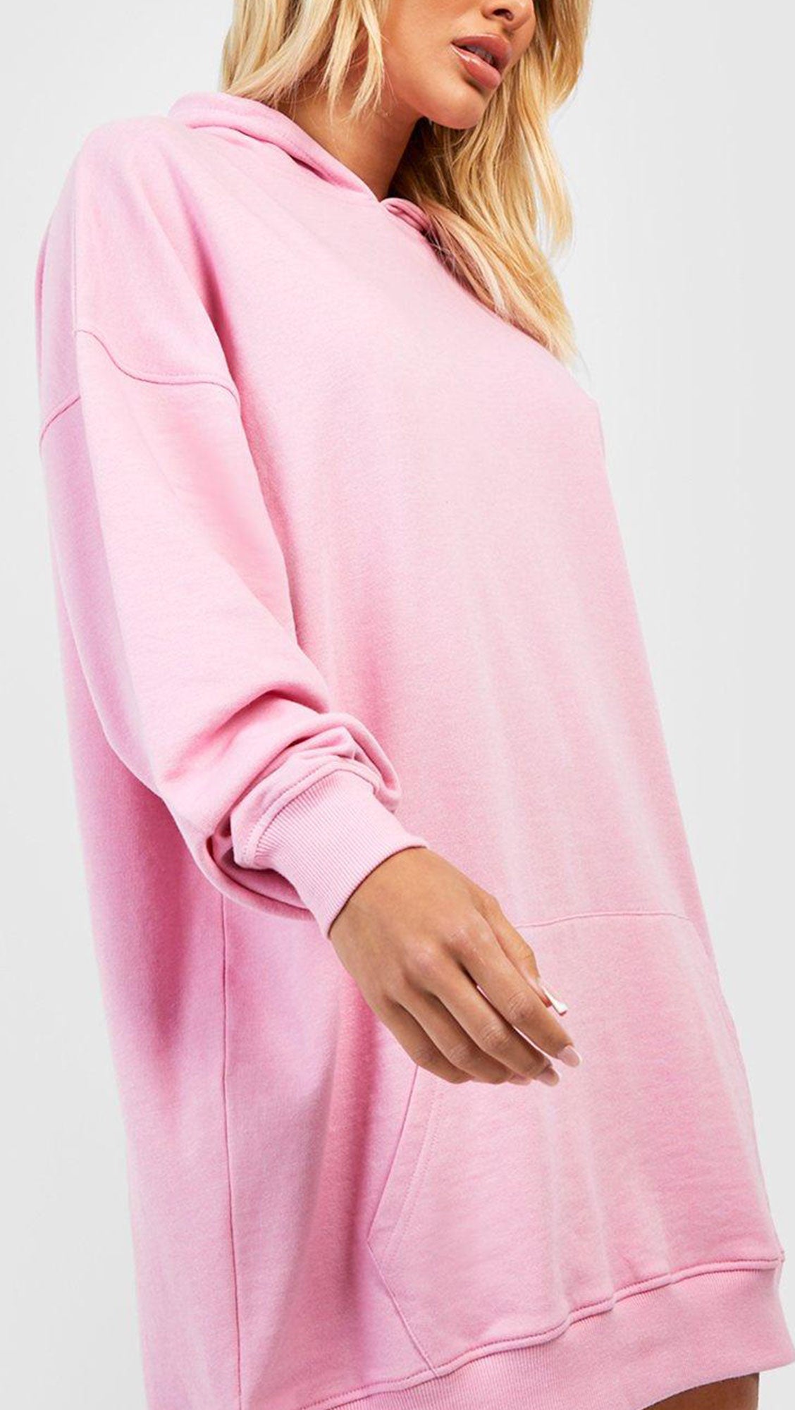 SUPER OVERSIZED HOODY SWEAT DRESS