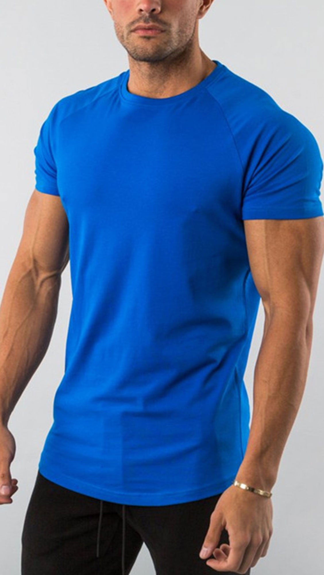 Soft Plus Size T-shirts 250gsm 100% Cotton Short Sleeve Blank T Shirt for Men