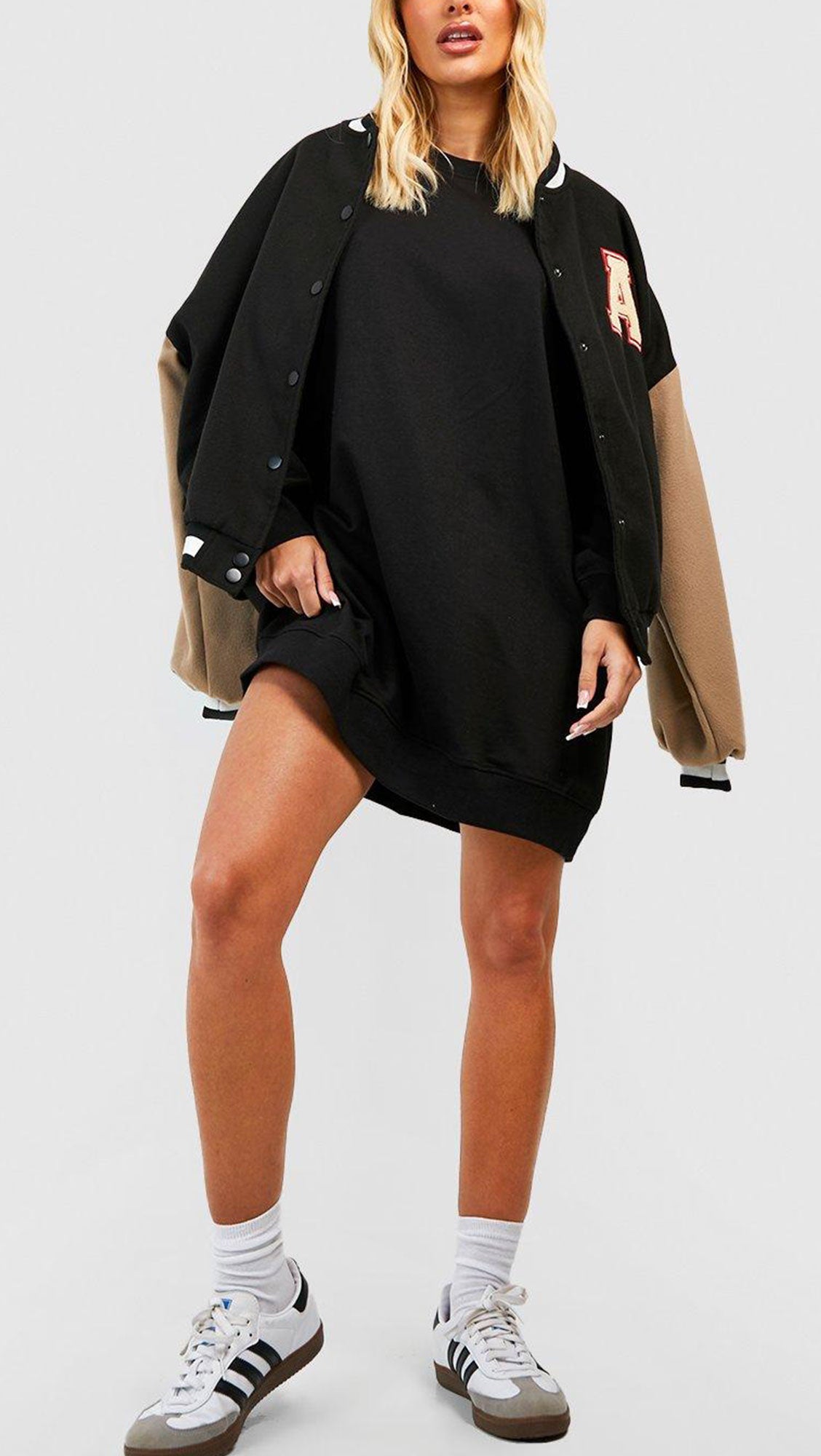 SUPER OVERSIZED SWEATSHIRT DRESS