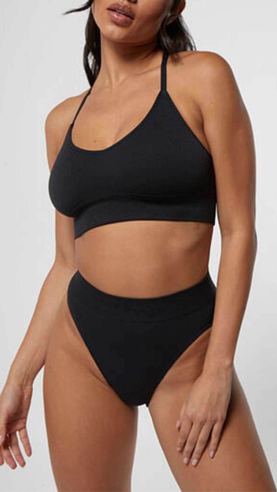 Ribbed Seamless Bralette Set