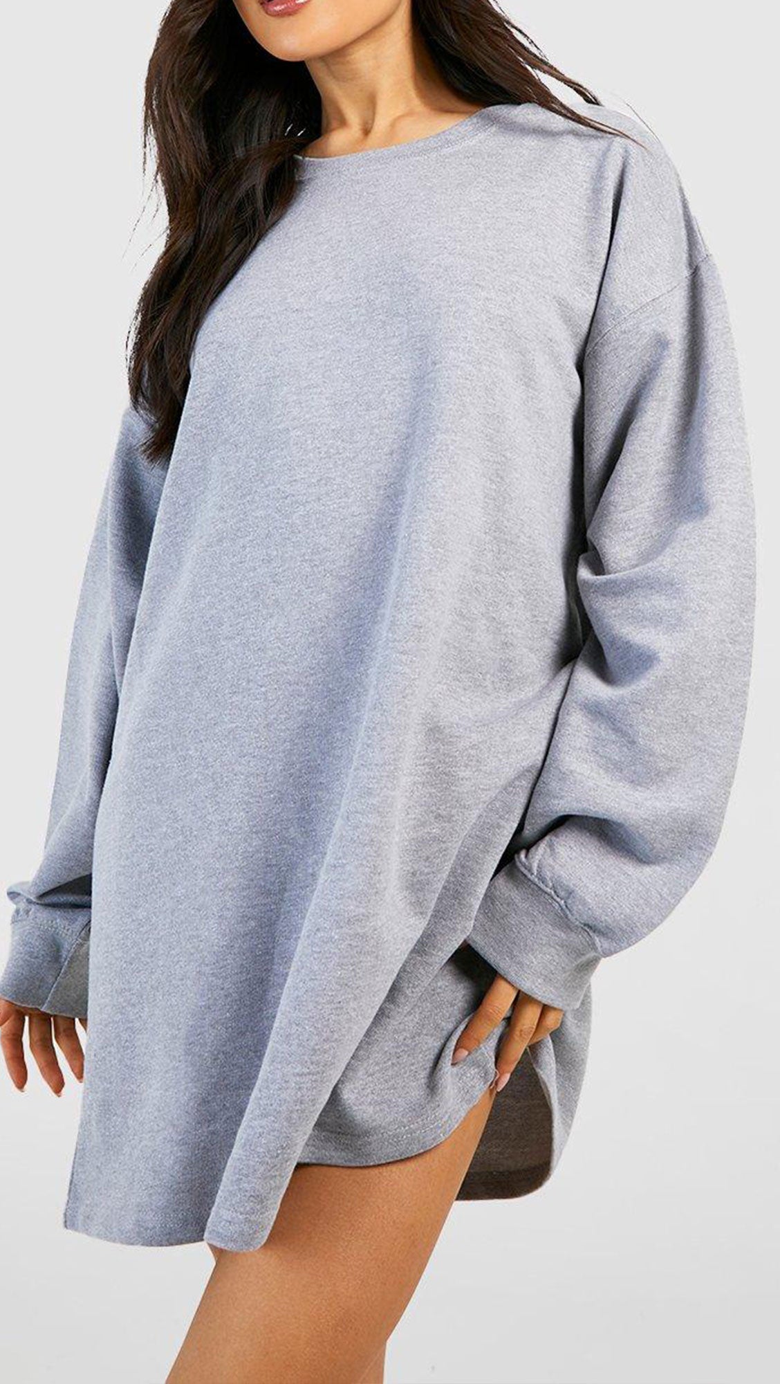 BASIC OVERSIZED SWEAT DRESS