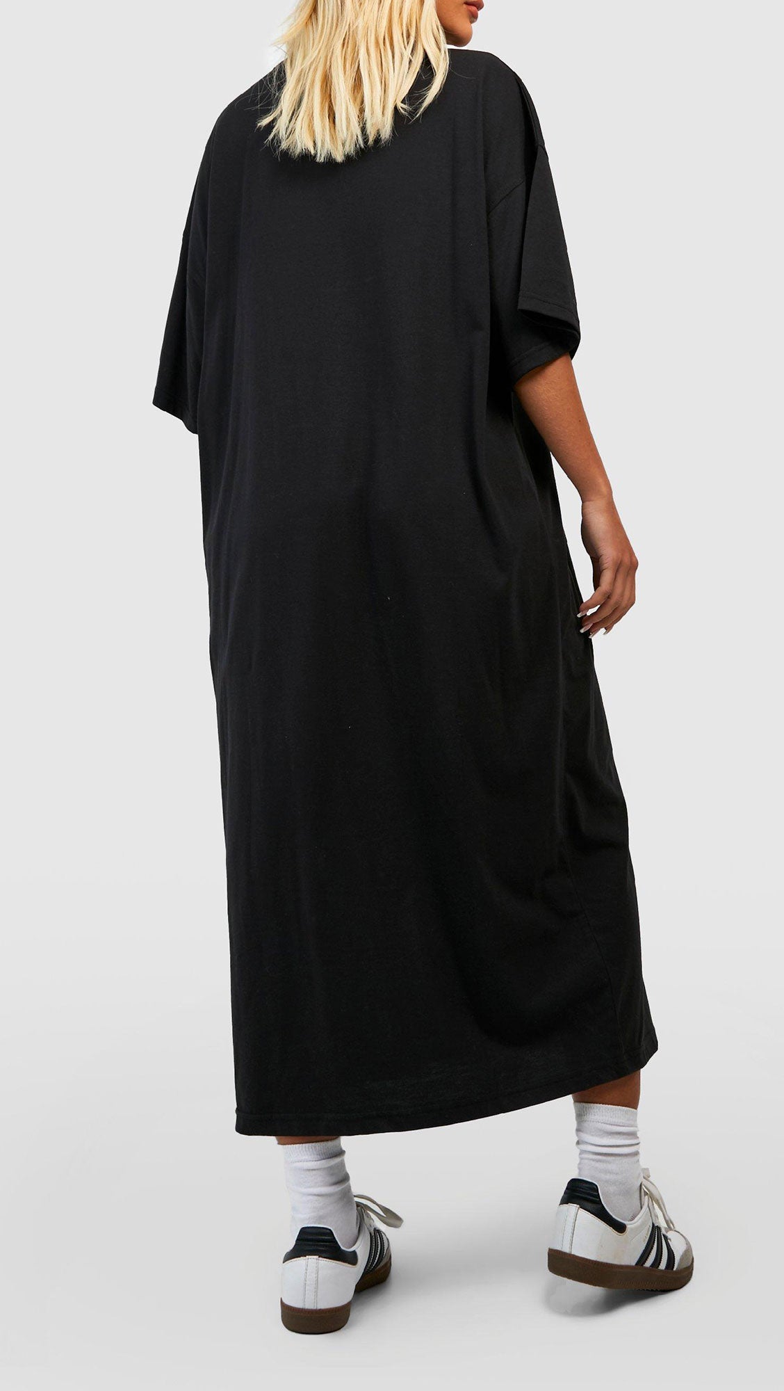 SUPER OVERSIZED MIDI T-SHIRT DRESS