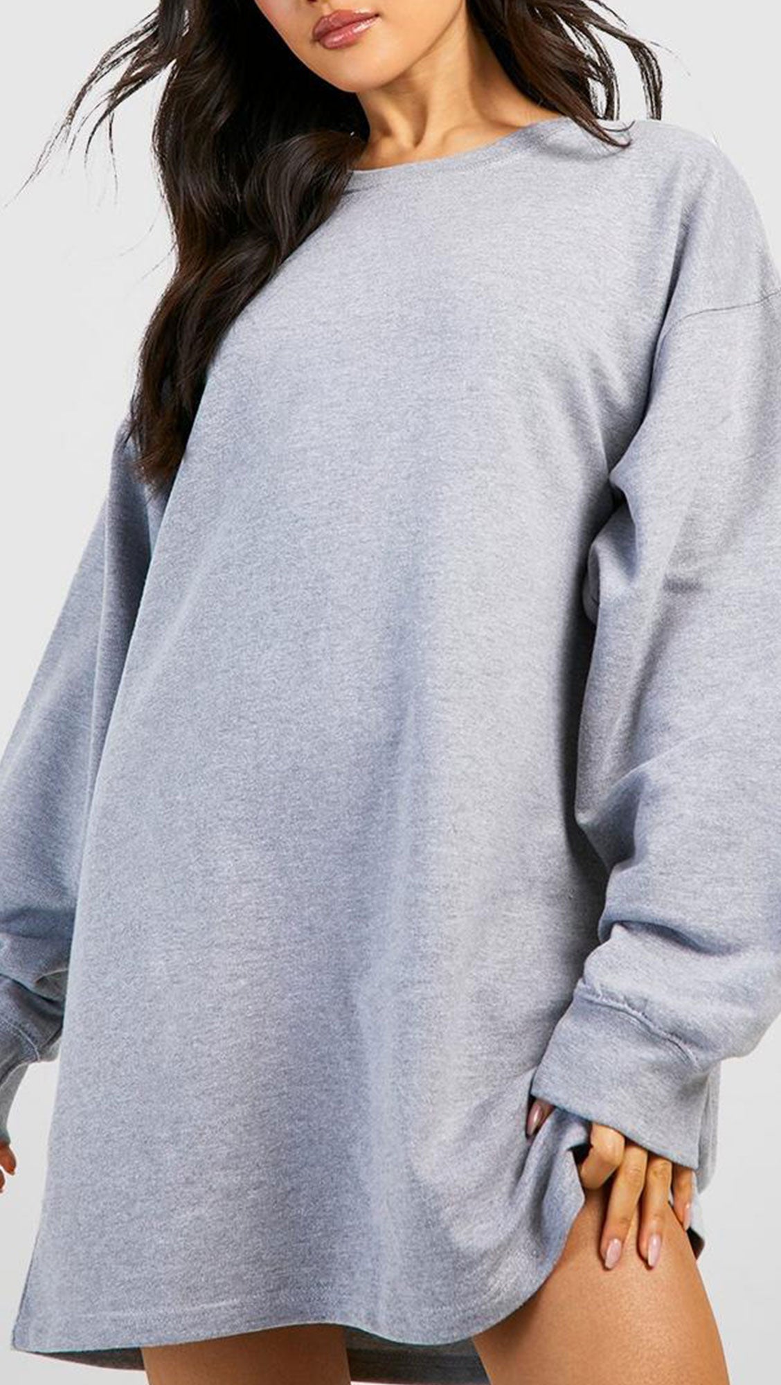 BASIC OVERSIZED SWEAT DRESS