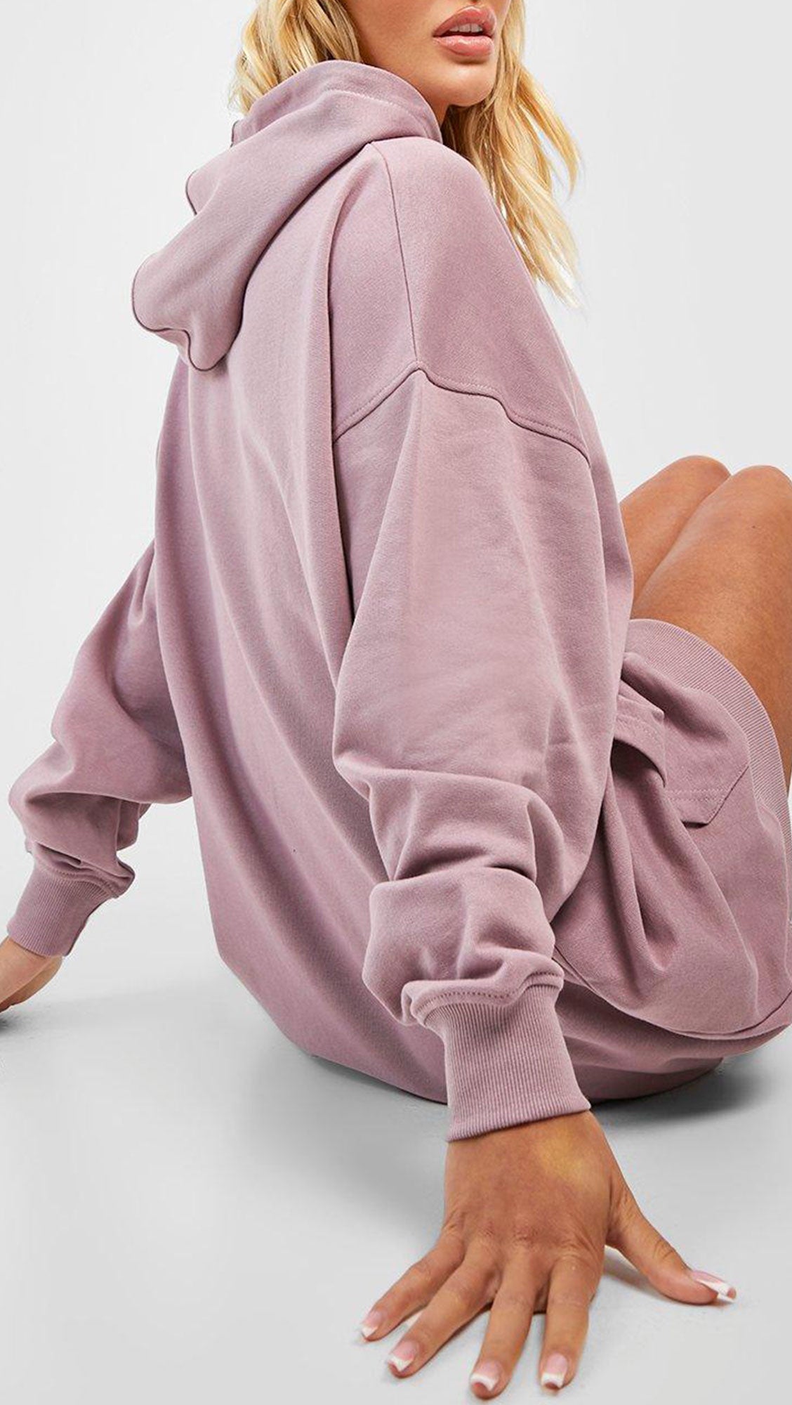 SUPER OVERSIZED HOODY SWEAT DRESS