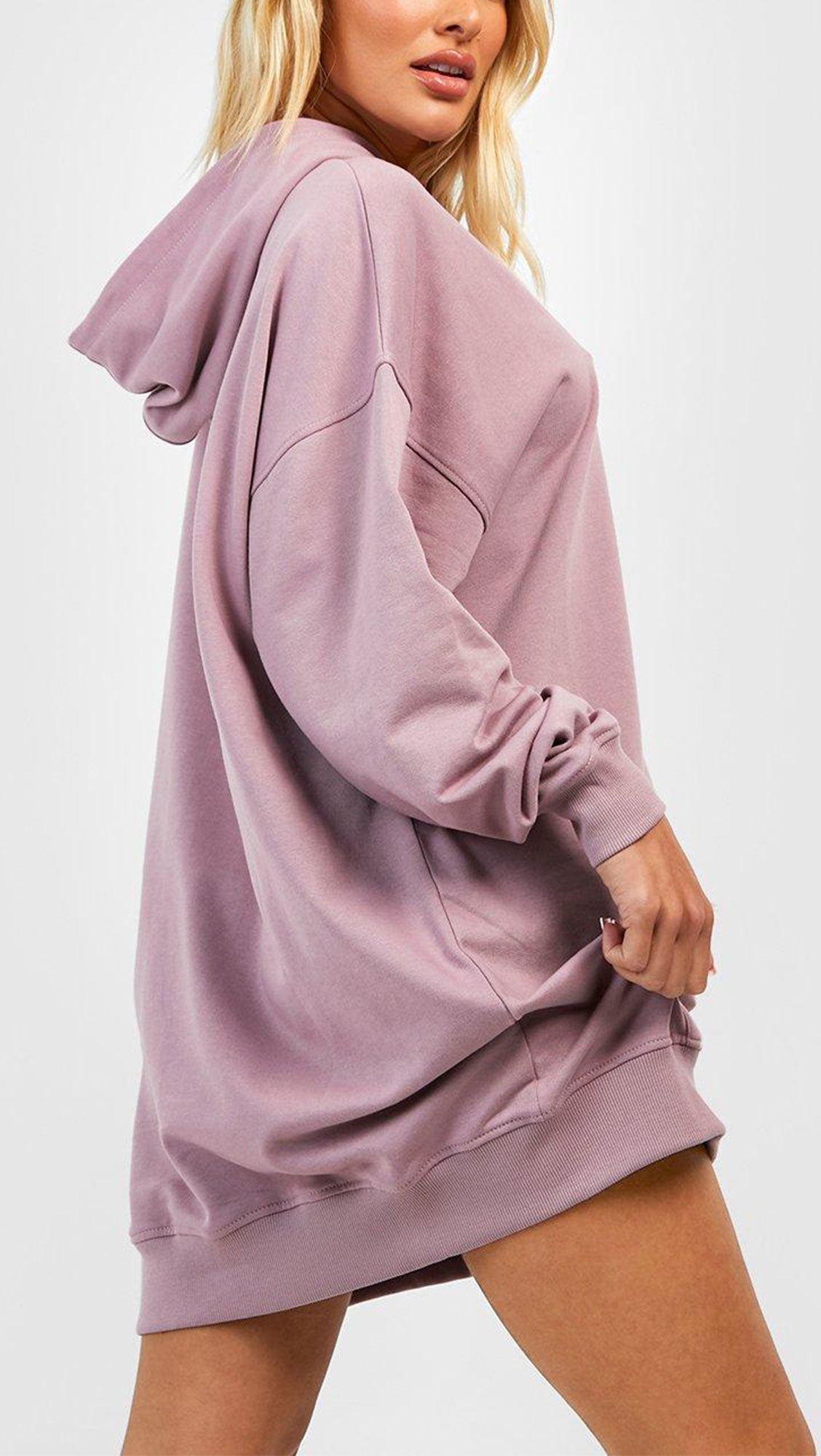 SUPER OVERSIZED HOODY SWEAT DRESS