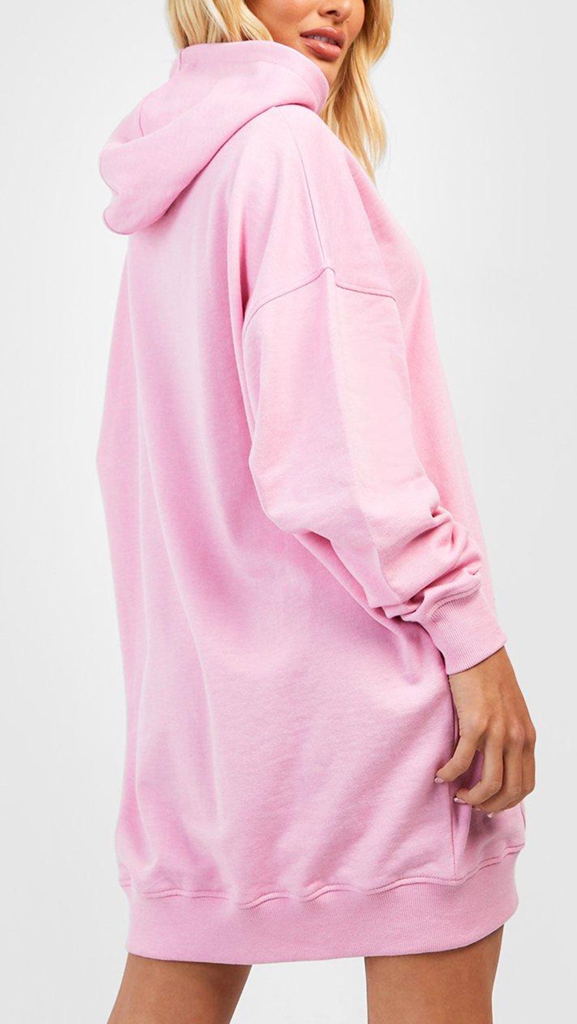 SUPER OVERSIZED HOODY SWEAT DRESS